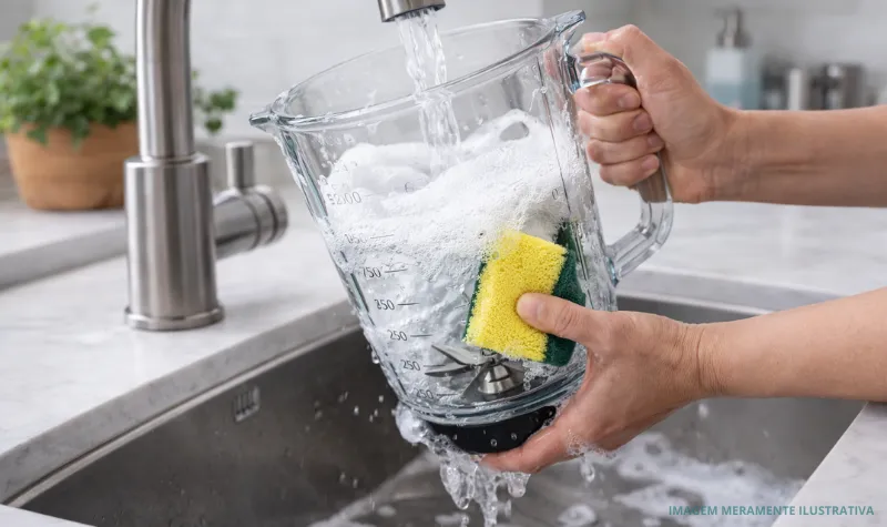 Limpeza do liquidificador para aumentar a durabilidade e evitar cheiro na jarra
